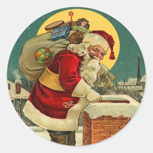 Cute Santa Christmas stickers