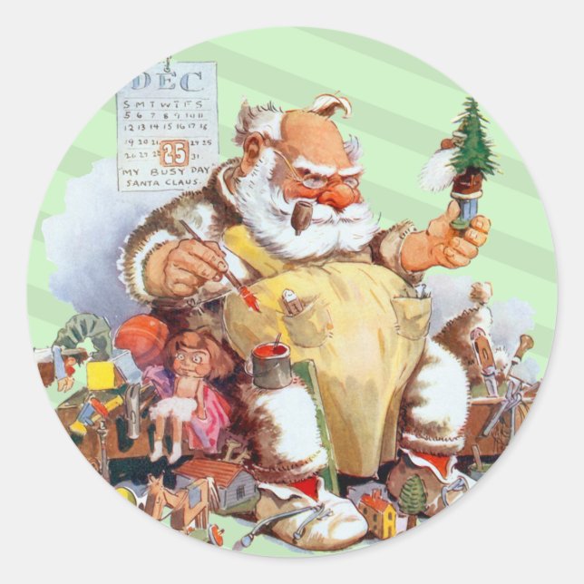 Cute Santa Christmas stickers (Front)