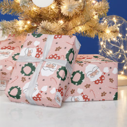 Cute Santa Christmas Wrapping Paper
