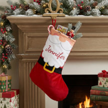 Cute Santa Claus Beard And Belt Personalized