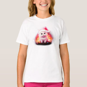 Cute Santa Claus Cat T-Shirt