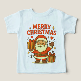 Cute Santa Claus Christmas Art – Merry Christmas Toddler T-shirt