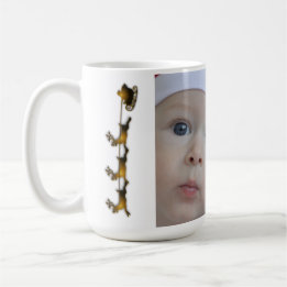 Cute Santa Claus Christmas Baby Photo Coffee Mug