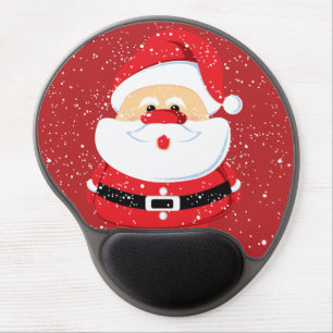Cute Santa Claus Christmas custom Gel Mouse Pad