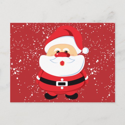 Cute Santa Claus Christmas custom Holiday Postcard