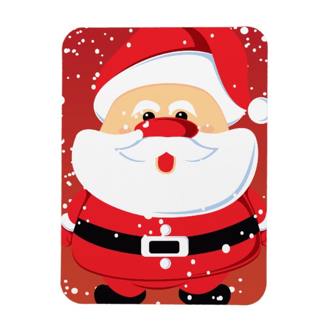 Cute Santa Claus Christmas custom Magnet (Vertical)