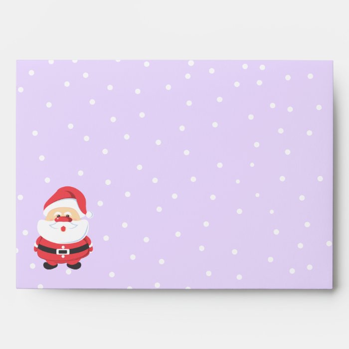 Cute Santa Claus Christmas Envelope