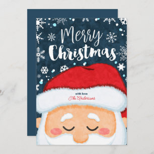Cute Santa Claus Christmas Greeting Card