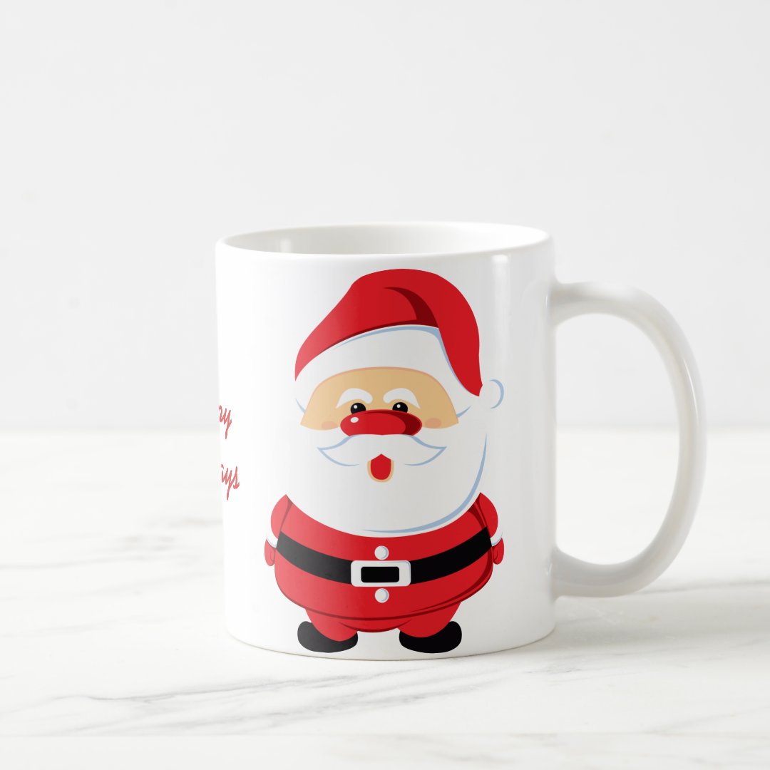 Cute Santa Claus Christmas holiday Coffee Mug | Zazzle