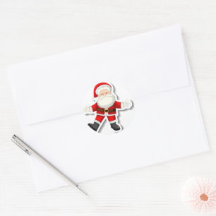 Cute Santa Claus Classic Round Sticker