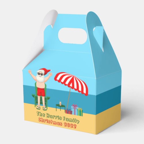 Cute Santa Claus Custom Beach Christmas Party