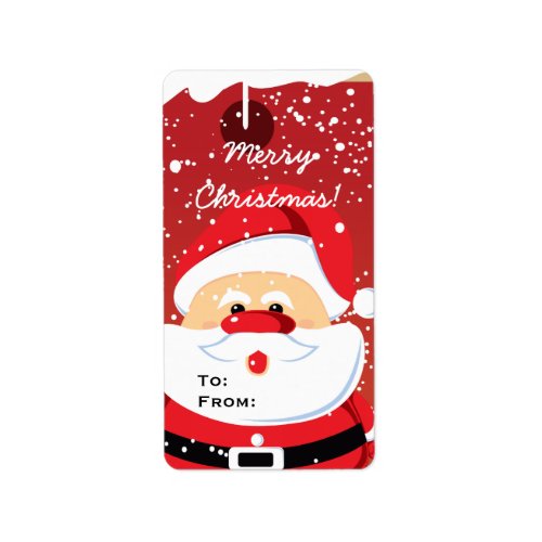 Cute Santa Claus custom label