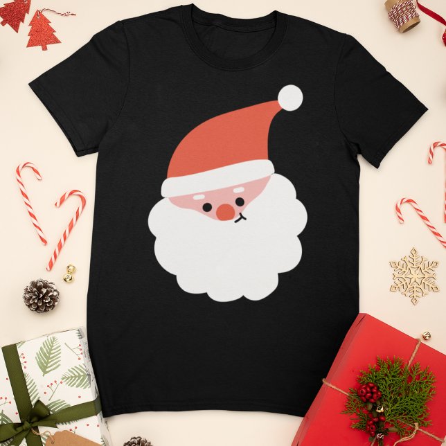 Cute Santa Claus Head Christmas T-Shirt (Creator Uploaded)