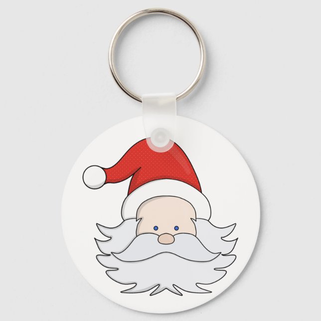 Cute Santa Claus Keychain (Front)