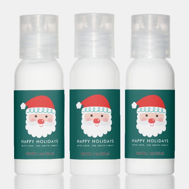 Cute Santa Claus Personalized Christmas Themed Hand Lotion (Set)