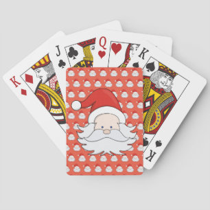 Cute Santa Claus Poker Cards