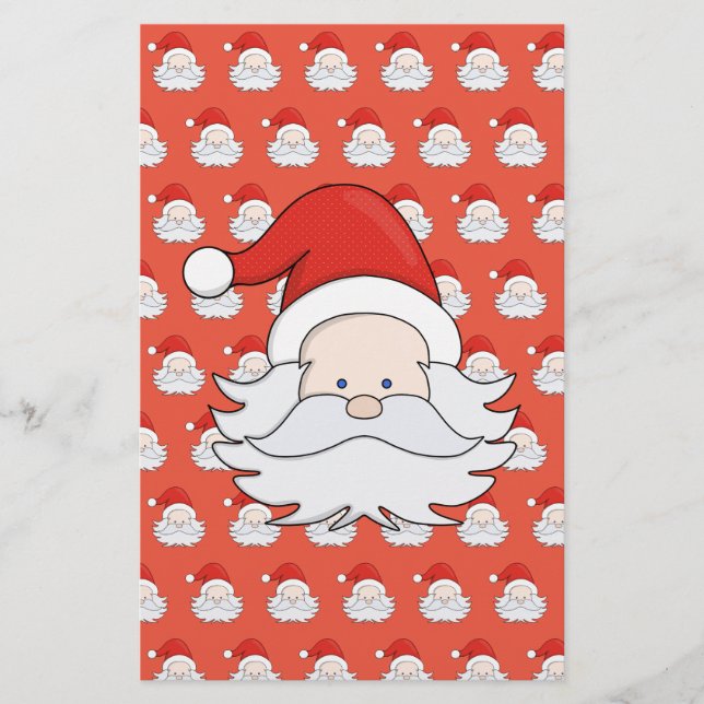 Cute Santa Claus Stationery (Front)