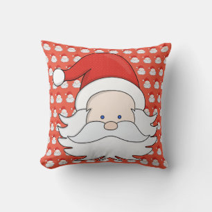 Cute Santa Claus Throw Pillow