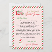 Cute Santa Clause Letter From Santa 