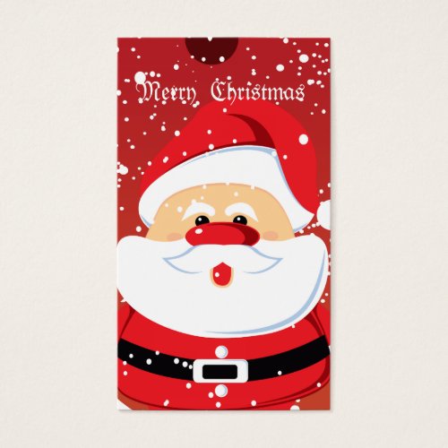Cute Santa Clauss Custom Business Card_Gift Tag