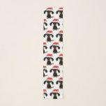 Cute Santa Dachshund Dog Christmas Holiday Pattern Scarf<br><div class="desc">This lightweight chiffon scarf is a fun accessory for the holiday season. Cute cartoon Dachshund wearing a Santa hat. Makes a perfect gift for wiener dog moms. Check out Jenn’s Doodle World for more Doxie lover’s apparel and gifts.</div>