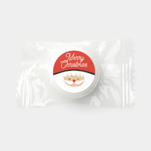 Cute Santa Face Merry Christmas Life Saver® Mints