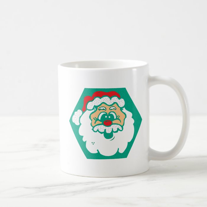 cute santa face mug