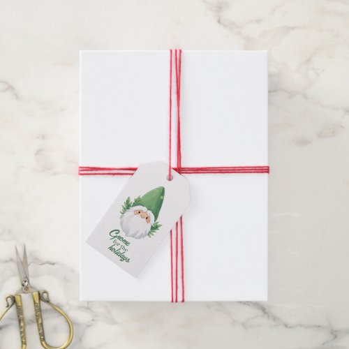 Cute Santa Gnome for the Holidays Gift Tags