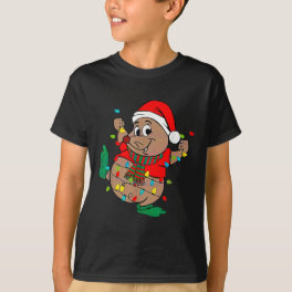 Cute Santa Gus Christmas Lights T-Shirt