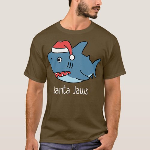 Cute Santa Jaws Funny Santa Claus Lover Gift T_Shirt
