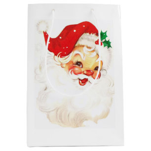 Cute Santa  Medium Gift Bag