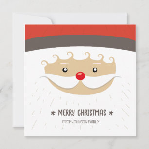 Cute Santa Merry Christmas Card