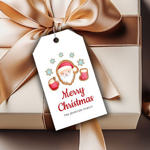 Cute Santa Merry Christmas Gift Tags
