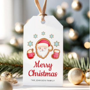 Cute Santa Merry Christmas Gift Tags