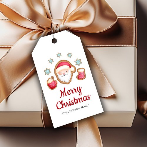 Cute Santa Merry Christmas  Gift Tags