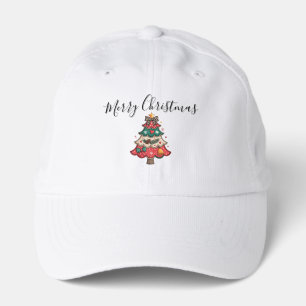 Cute Santa & Mrs. Claus Merry Christmas Greeting Performance Cap