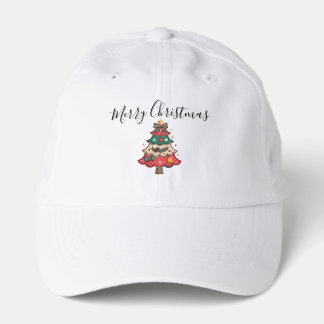 Cute Santa & Mrs. Claus Merry Christmas Greeting  Performance Cap