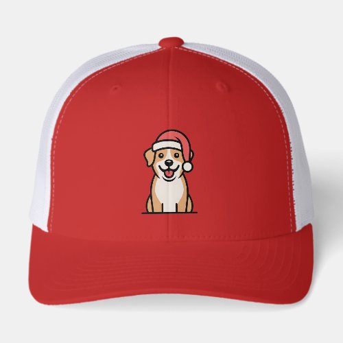 cute santa  paws dog christmas hat