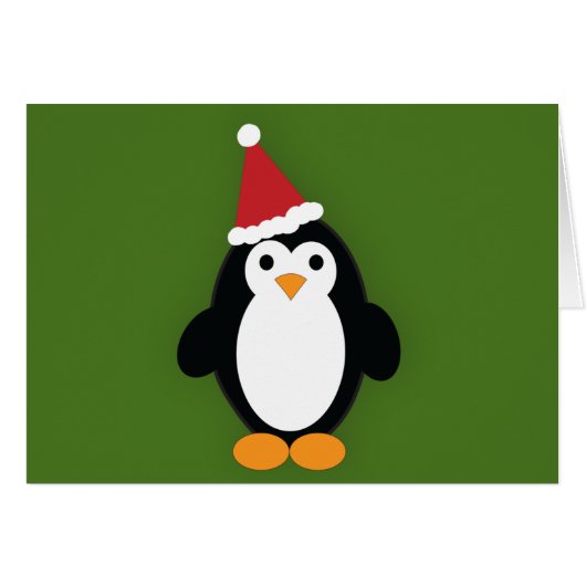 Cute Santa Penguin (Front Horizontal)