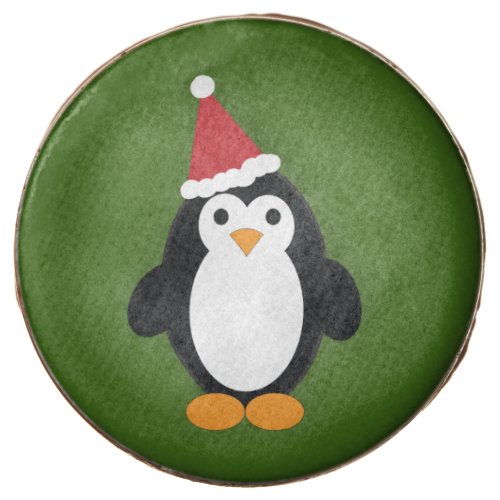 Cute Santa Penguin Chocolate Covered Oreo