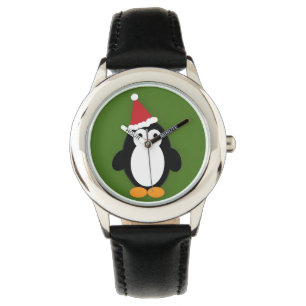 Cute Santa Penguin Watch