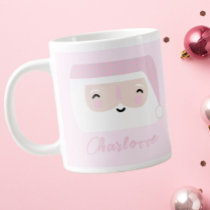 Cute Santa Pink Christmas  Giant Coffee Mug