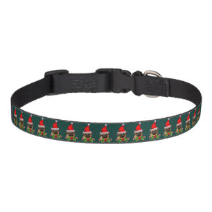 Cute Santa Pug Christmas Pet Collar