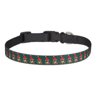 Cute Santa Rottweiler Christmas  Pet Collar