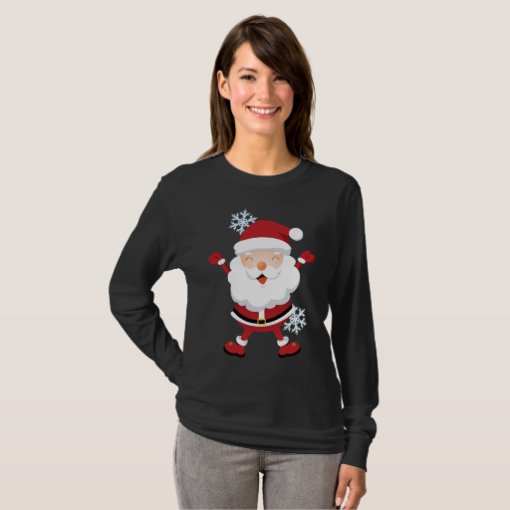 Cute Santa Shirt - Teens & Womens sizes | Zazzle