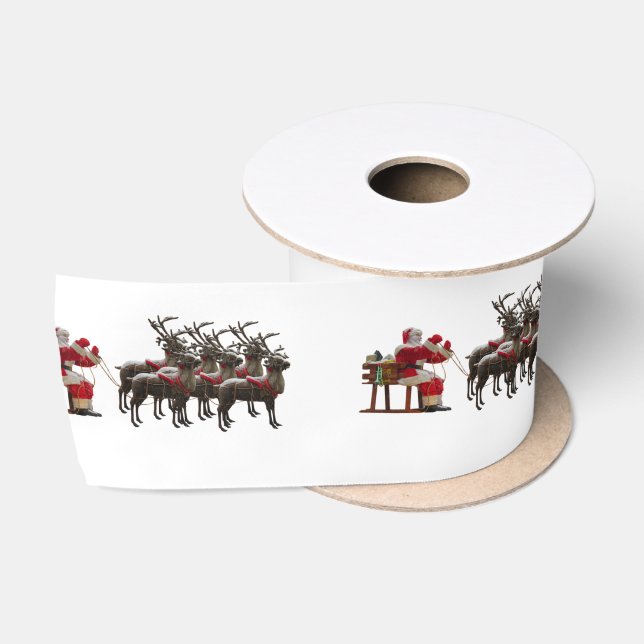 Cute Santa Silk Ribbon (Spool)