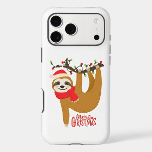 Cute Santa Sloth Merry Christmas Iphone 18 Pro Max Case