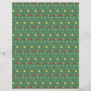 Cute Santa Tours Scrapbook Paper