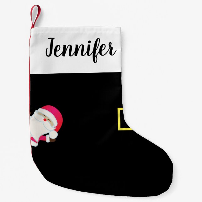 Cute Santa's Boot Christmas Stocking (Front)