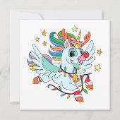 Cute Santa's deer unicorn (Front)